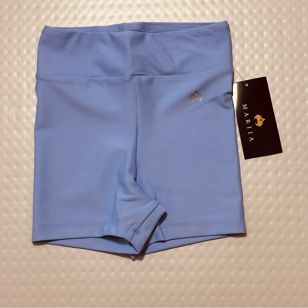 CM Mariia Crown dancewear high waist dance‎ short shorts purple lilac CM NWT